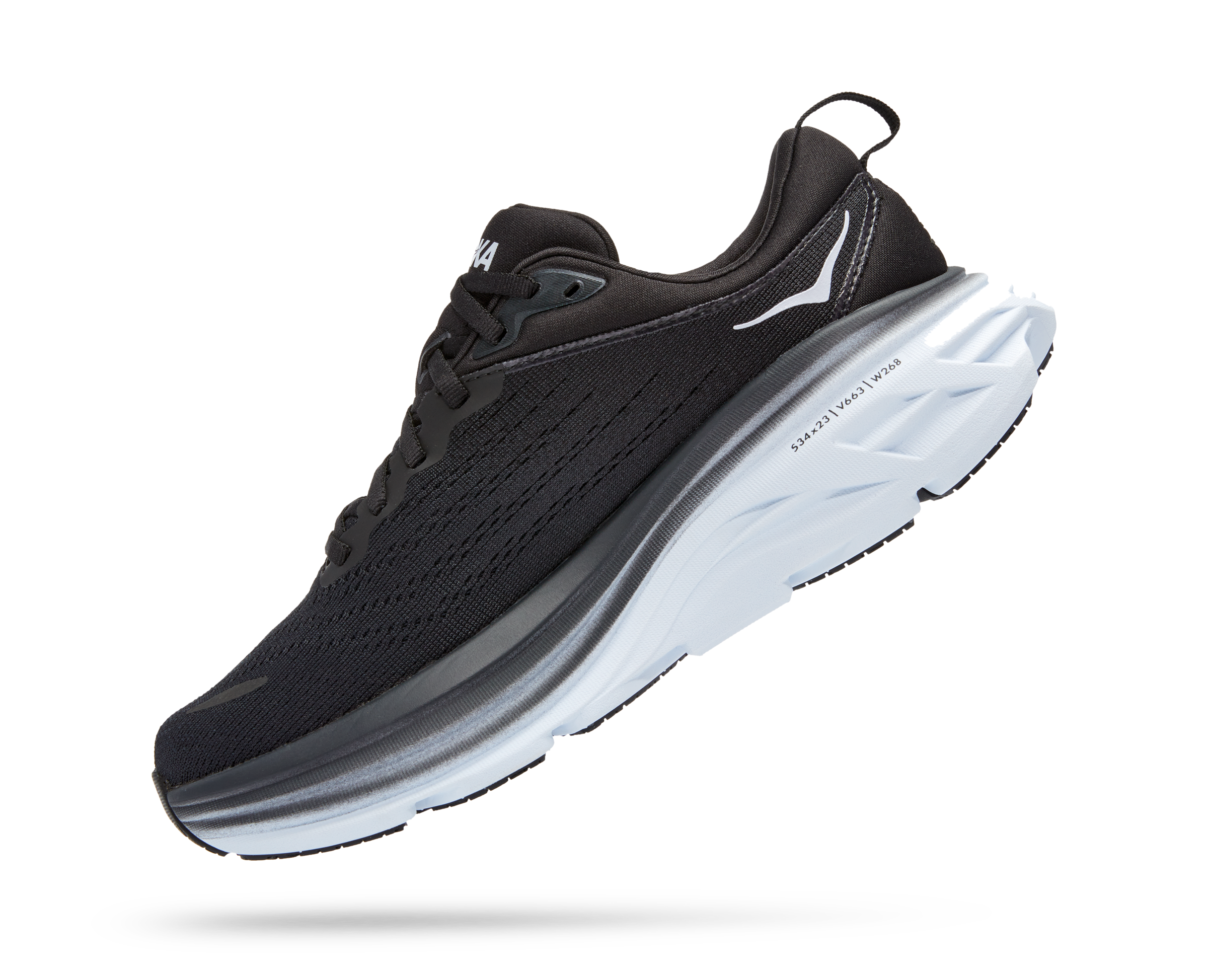Hoka W Bondi 8 Black/White